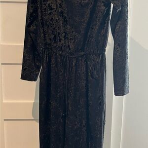 Chic Black Long Sleeve pantsuit/jumper